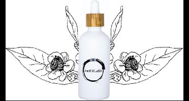 Camellia olie - glazen pipet flesje 100ml (navulbaar en plasticvrij verpakt) - vegan - dierproefvrij en zonder chemische toevoegingen - camellia huidolie