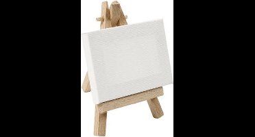 CC Mini Canvas met Schildersezel 6x8 cm