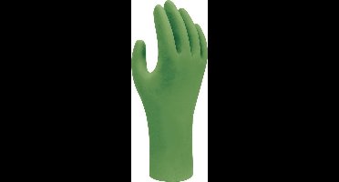 Showa  Wegwerp handschoen -  Bio-nitril - Poeder en Latex vrij- 100 stuks - Maat XL - Groen 6110PF
