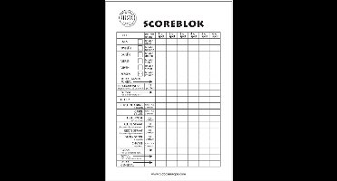 Scoreblok Yahtzee Groot (50 vel)