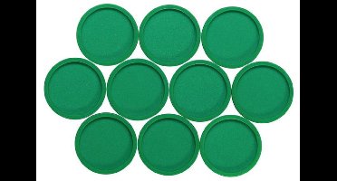 MAUL Magneet rond 10 stuks 2 kg kunststof Ferriet bruchsicher lackiert Ø 3.4 x 1.4 cm groen