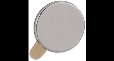 MAUL Magneet rond 20 stuks 0,5 kg staal metaal Neodymium Ø 1 x 0.1 cm zilver
