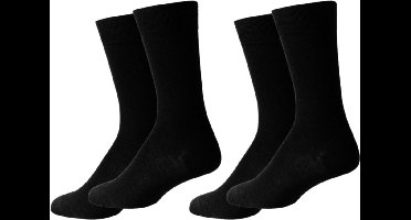 Cosas Bamboe Sokken - 2 Paar - Zwart - 95% Bamboe - Maat 35-38 - Glad, Ademend en Duurzaam