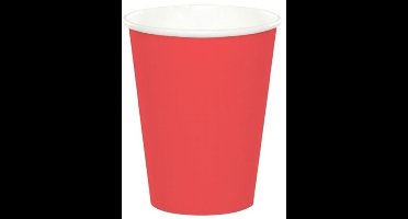 Daily Style – Kartonnen Bekers – Rood – 20 stuks