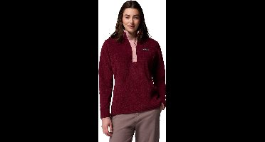 Columbia Benton Springs™ 1/2 Snap Pull Over II Dames Outdoortrui - Rich Wine, Eraser Pink