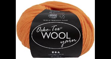 Creativ Company wolgaren oranje - breigaren 50m voor handwerken.