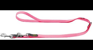 Hunter verstellbare Führleine Convenience neonpink | 15mm/200cm