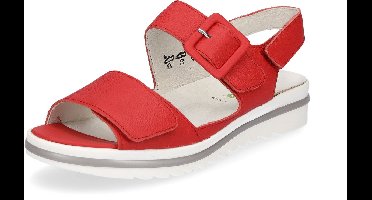 Waldlaufer - 351013 H-Hakura - Platte sandalenDames Sandalen - Kleur: Rood - Maat: 37.5