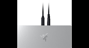 Razer Thunderbolt 5 Dock - Docking Station - 10 poorten - M.2-opslagsleuf - Wit