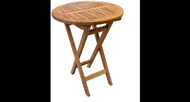 Buitengewoon de boet - New Round Klaptafel Teak dia. 60x76 cm