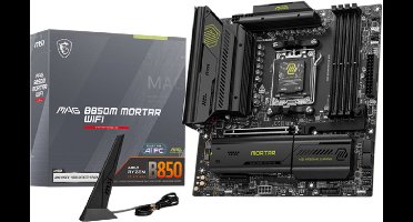 MSI MAG B850M MORTAR WIFI moederbord AMD B850 Socket AM5 micro ATX