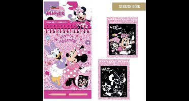 Minnie’s Besties Kraskaarten & Kleurplaten Set – 14x21 cm – 14 Afbeeldingen + Kraspen – Creatief Plezier voor Disney Fans
