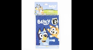Bluey Kraskaarten & Kleurplaten Set – 14x21 cm – 14 Afbeeldingen + Kraspen – Creatief Tekenplezier voor Kinderen