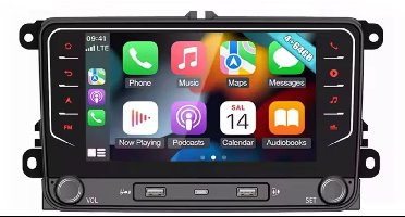 Navigatiesysteem auto met scherm - autoradio geschikt voor CarPlay en Android auto - bluetooth radio - geschikt voor Volkswagen Amarok 2010-2017