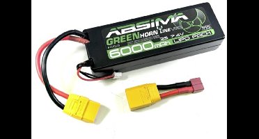 Absima LiPo accupack 7.4 V 6000 mAh Aantal cellen: 2 50 C Stick XT90
