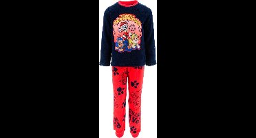 PAW Patrol Pyjama - Coral Fleece - Navy/Rood - Maat 110