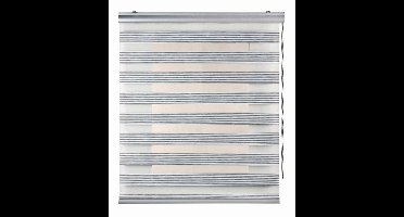 Storesdeco - Premium Duo rolgrodijn aluminium afwerking Grijs, 200x250 cm