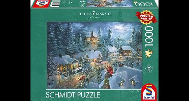 Schmidt Thomas Kinkade puzzel - Santa's Silent Night - 1000 stukjes
