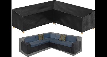 DailySupplies® Beschermhoes Tuinmeubelen - Tuinsethoes - Waterdicht - Zwart