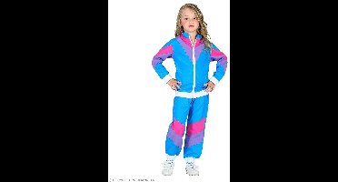 Trainingspak jaren 80 blauw kinderen