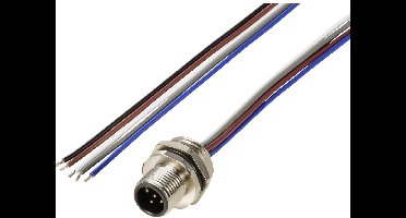 TRU COMPONENTS TC-12833036 Sensor/actuator inbouwstekker M12 Aantal polen (sensoren): 5 Stekker, inbouw 0.5 m 1 stuk(s)