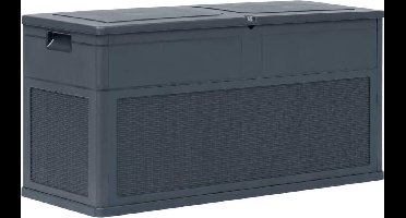 vidaXL - Opbergbox - 320 - L - antraciet