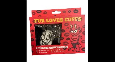 Boeien Gevoerde Love Cuffs - Zwart - Extra Lange Ketting - Extra Zwaar 265 Gram !! - Extra Groot