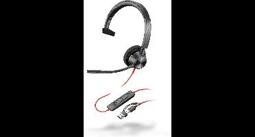 HP Poly Blackwire C3310 – On-ear headset – Mono – Zwart – Ruisonderdrukking