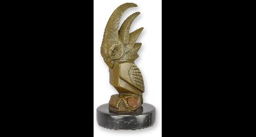 Bronzen beeld - Papegaai - Kaketoe - Automascotte - 16,2 cm hoog