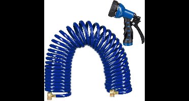 Flexibele Tuinslang - 7 functies spray - 10m - blauw