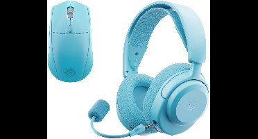 SteelSeries Rival 3 Draadloze Gaming Muis + Arctis Nova 3X Draadloze Gaming Headset - Aqua