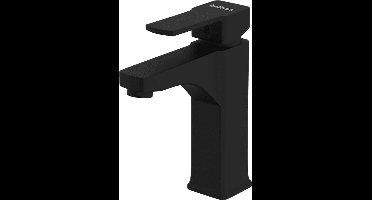 Wastafelkraan CUBIC | ZWART | inclusief aansluitslangen
