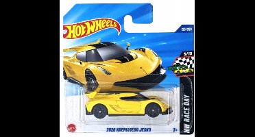 HOT WHEELS 2020 KOENIGSEGG JECO YELLOW125/250 GREEN 1:64 HW RACING DAY 5/10