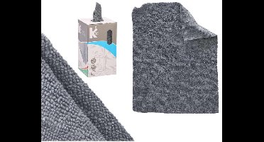 25x Microvezel Doek in Doos - Micro Vezel Poetsdoek - Grijs - Autopoetsdoek - Schoonmaakdoek - Krasvrij