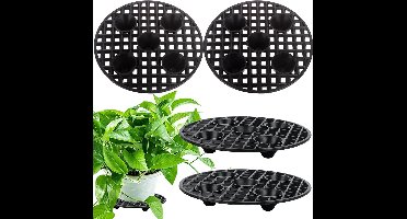 Boraboi® Set van 4 Verhoogde Plantenhouders voor Optimaal Onderhoud en Bescherming