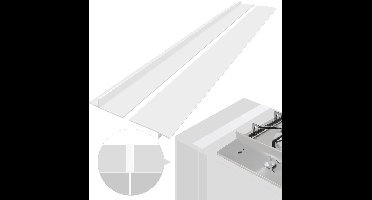 Kachelstrip houdt schoon tussen fornuis en kast 61,5 cm 2-pack