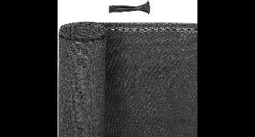 warraich-Anthracite HDPE Fence Screen - Heavy-Duty 180g/m² Privacy Windbreak-1,5 x 6 m