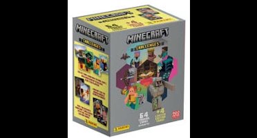 Panini Minecraft Challenges Trading Cards Megabox - 8 packs met 4 limited edition cards