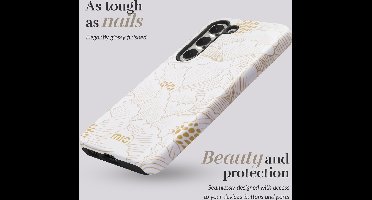 MIO MagSafe Samsung Galaxy S24 Hoesje | Hard Shell Back Cover | Geschikt voor MagSafe | White Roses