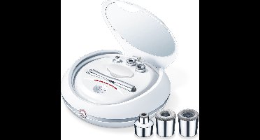 Beurer FC 100 Pura Derma Peel Gezichtsborstel – Professioneel Peeling apparaat voor gezicht - Microdermabrasie apparaat – Elektrisch – 3 Opzetkoppen – Geïntegreerde spiegel - 5 Standen – 3 Jaar garantie