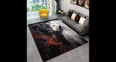 Vloerkleed paarden - antislip - tapijt - keukenkleed - salontafel kleed - woonkamer - slaapkamer- 80 x 120 cm