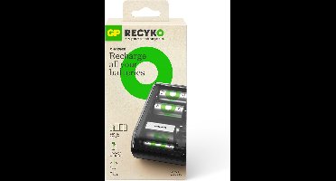 GP ReCyko Batterijlader - Universele batterij oplader - Geschikt voor oplaadbare batterijen AA, AAA, C, D, 9v