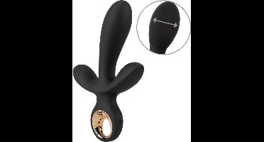 Inflatable Triple Vibrator Black Soft Touch textuur