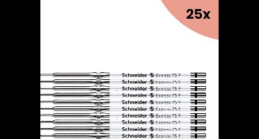 25x Balpenvulling Schneider Express 75 M zwart