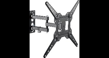 TV Muurbeugel – 23-55 inch – VESA tot 400x400 - Draaibaar en kantelbaar – Incl. kabelmanagementsysteem – Ewent EW1525