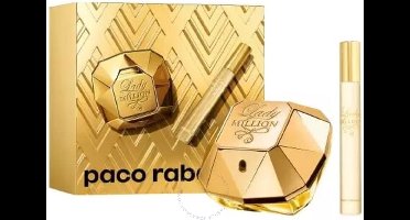 Paco Rabanne Lady Million Giftset 50 ml + travel 10ml EDP / Kerst kadotip!