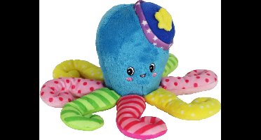Boon Hondenspeelgoed Octopus Pluche Multicolor + Piep Eco 22cm