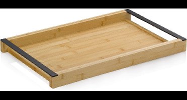 Dienblad, 43 x 27.5 x 4 cm, Kunststof, Bamboe - Kela | Kiril