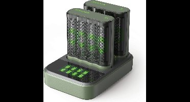 GP ReCyko M451D - snelle batterijlader AA/AAA + oplaadbare batterijen 8xAA 2600mAh + docking station