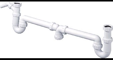 Wiesbaden Mcalpine 5537 Duplexsifon + Wasmachine 6/4"